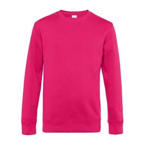 B&C Mens King Crew Neck Sweater / Magenta Pink
